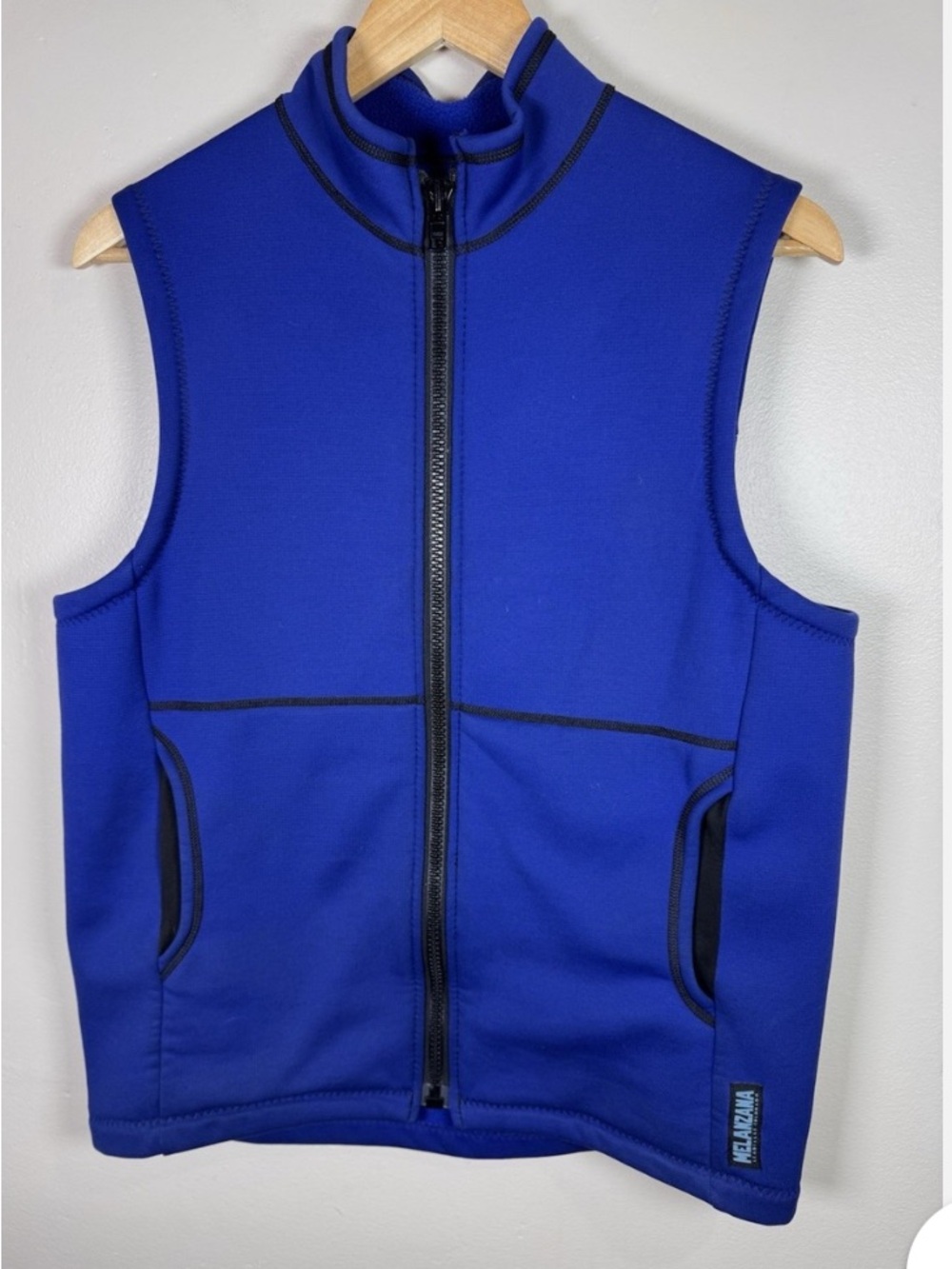 Melanzana Royal Blue Sleeveless Zip Vest